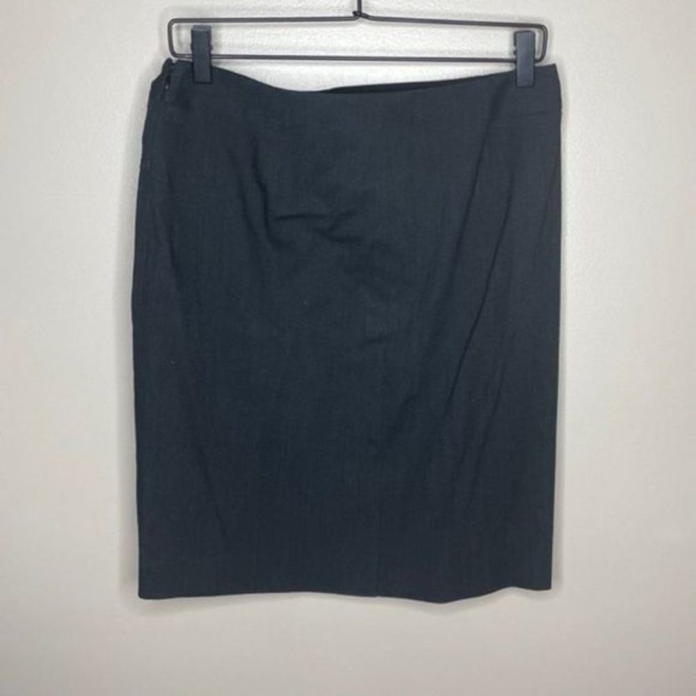 Theory Charcoal Gray Wool Straight‎ Skirt - Picture 2 of 4